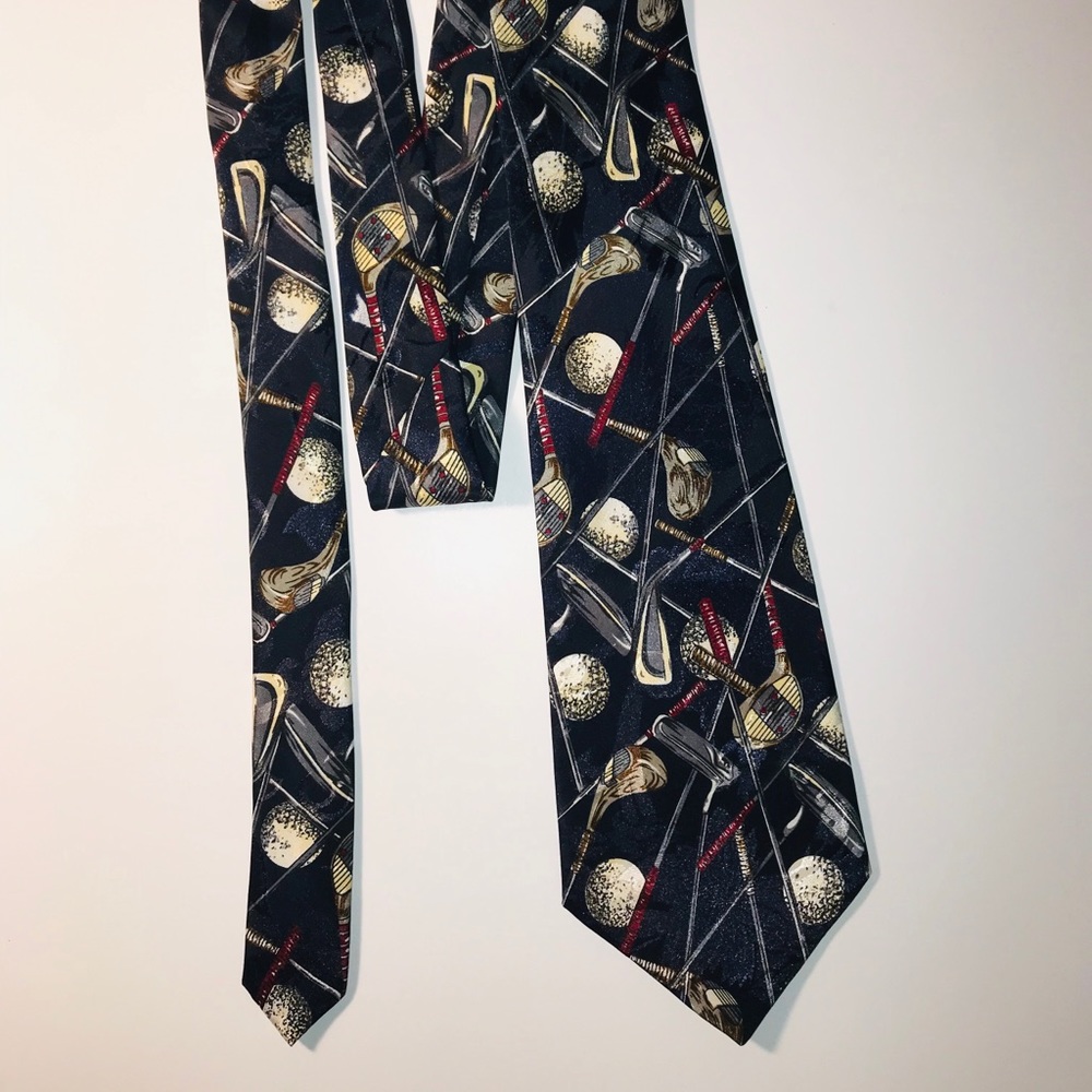 A. Rodgers Novelty Golf Clubs & Balls Tie